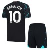 Original Trikotsatz Manchester City Grealish 10 Ausweichtrikot 2023-24 Für Kinder